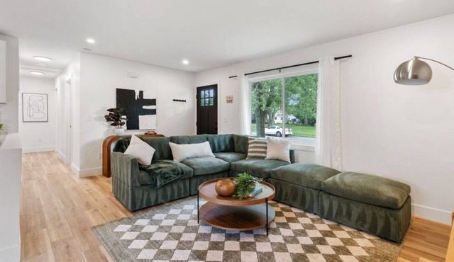 Chic 3BR 1BA Ranch w/2 Car-Garage & Large Yard