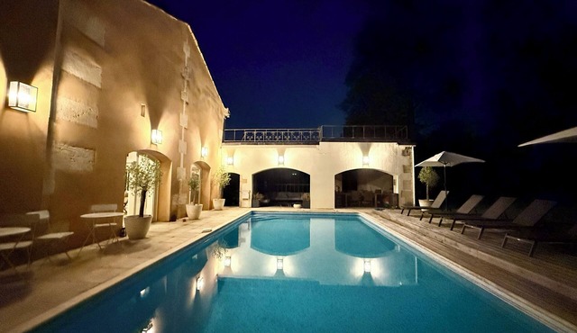 Chic barn in secluded grounds of French Chateau with private pool and orangery