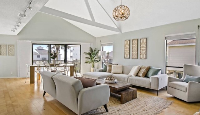 Chic Beachside Villa ~ 2nd Row STEPS TO BEACH! ~ Stunning views from Balconies