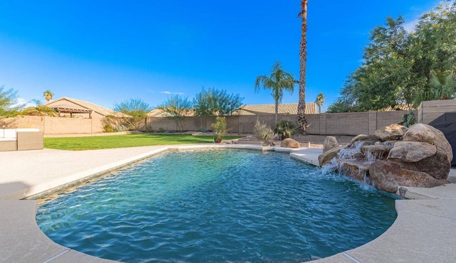 Chic Chandler Resort with Heated Pool, Firepit, BBQ Grill & Air Hockey