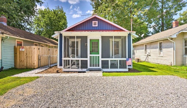 Chic Cottage with Private Yard Steps to Beach!