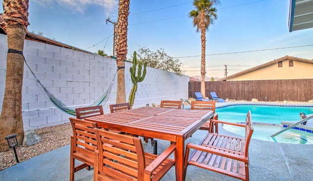Chic Desert Hot Springs Oasis with Game Room!