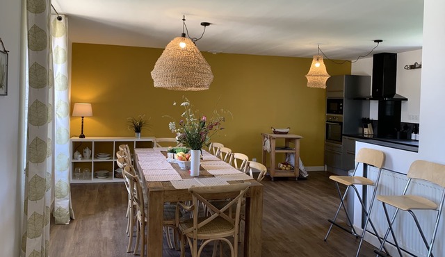 Chic house with swimming pool for family reunion or friends in southern Burgundy