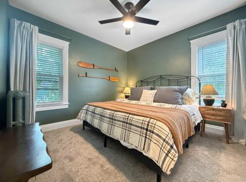 Chic Lakeside Retreat Steps from the Beach