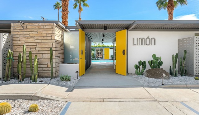 Chic Palm Springs retreat with pool, spa, and mountain views