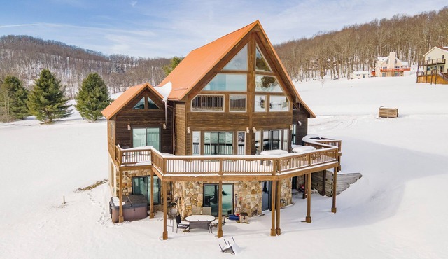 Chic Rustic Log Cabin Near Lake w/Fire Pit