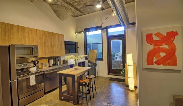 Chic Ultramodern Minimalist Studio Loft + Patio