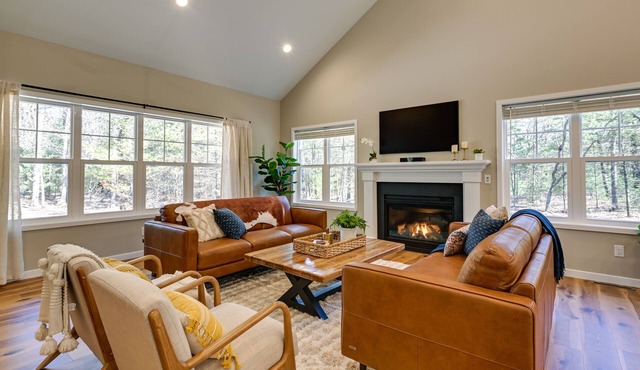 Chic Wisconsin Retreat w/Deck, Grill & Fire Pit!
