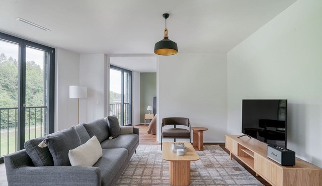 Chic Wollishofen 1BR w/Storage & W/D, nr Local Market, by Blueground