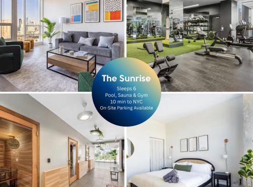Chique Loft 10 Min from NYC with Gym, Pool & Sauna