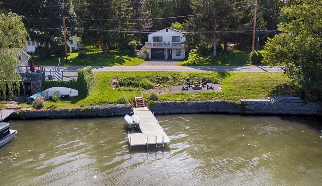 Chirping Pines: Modern Lake Home on Cayuga Lake