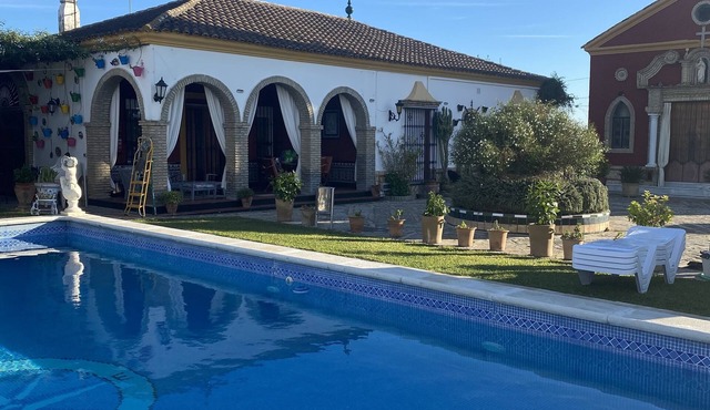 CHRISTMAS AND JANUARY OFFER! COUNTRY HOUSE AT 25 KM FROM SEVILLA, SWIMMING POOL, WIFI, A/C