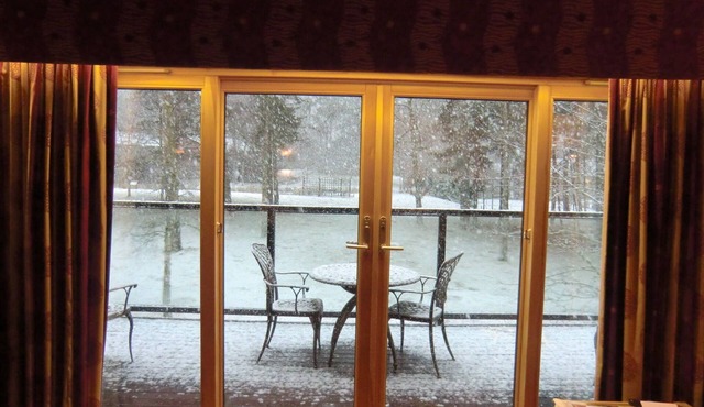 Christmas week lodge at Hilton Craigendarroch resort in Ballater, Royal Deeside.