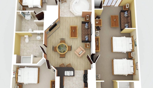 Chula Vista Resort Spacious 3-Bedroom Condo with Free Waterpark Passes!