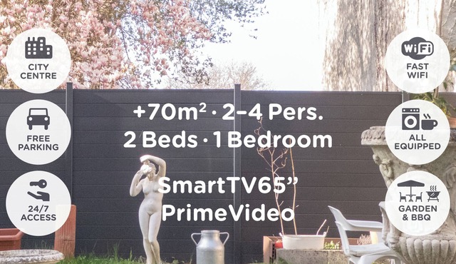 Ciel - Cosy Comfy 2Bed +70m² Central FastWiFi SmartTV65" PrimeVideo BBQ