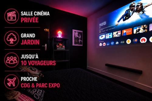 CinéCasa Garden 10 people CDG & Parc des Expositions ASTERIX