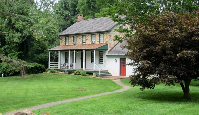 Circa 1790 Stone Farmhouse on 10 acres of your own Private Green Space