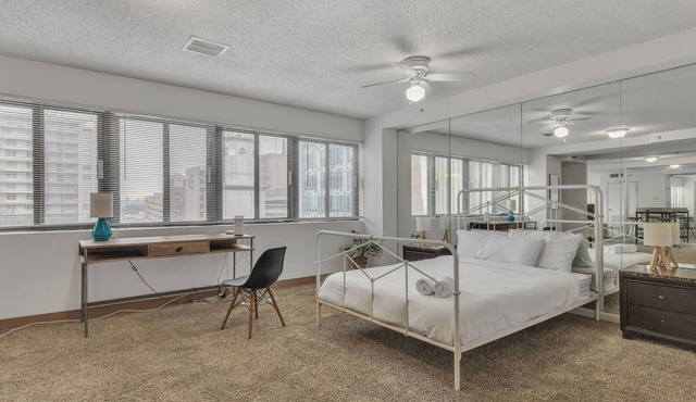 City Chic in a Modern Studio Haven!