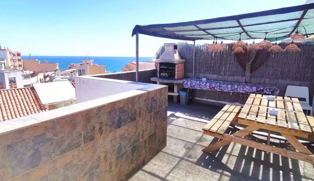 "CLAIRE SEAVIEW & BEACH" duplex apartment, 3 terraces, barbecue, SAT-TV, WiFi