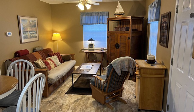 Claire’s Cottage is located on 7 secluded acres with a coded privacy gate.