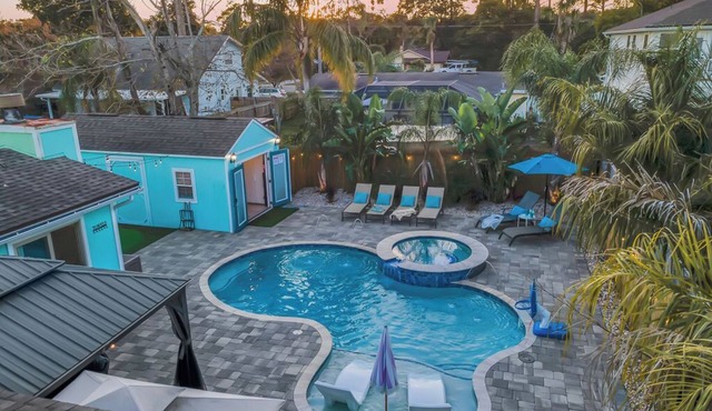 Classic Beach Bungalow with Casita and Heated Pool