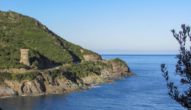 Classic French vacation apartment with large terrace and open fireplace.