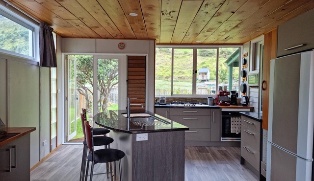 Classic Kiwi Bach at Sunset Beach