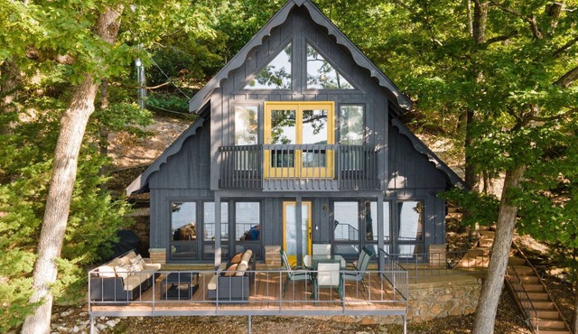 Classic Lake of the Ozarks A-Frame with Gorgeous Main Channel View