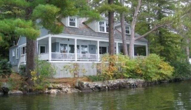 Classic NH Lake House | Sandy Beach, 2 Boat Dock, Sleeps 10