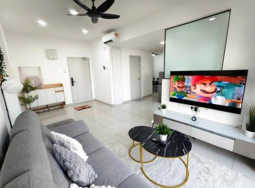 Classic Seaview Seri Alam 5min to Regency & Pasir Gudang Hospital, 6pax Offer 20 Rebate for 3day Stay, Free Netflix Coway Filter 1 Carpark