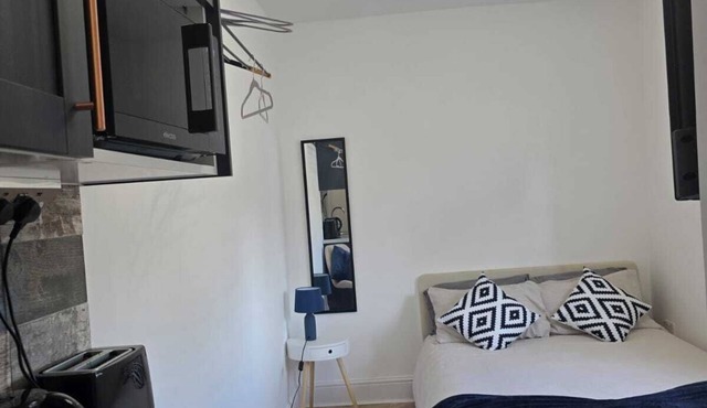 Classic studio with private bathroom and shower.