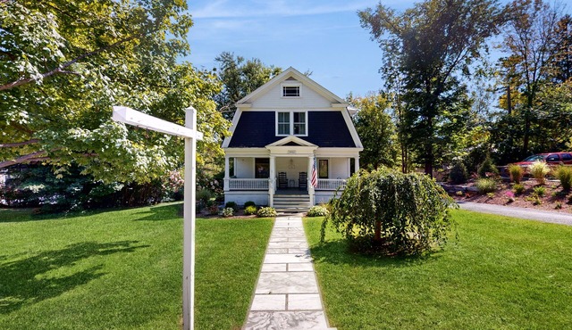 Classic village home with large porch, washer/dryer, cable, grill & partial AC