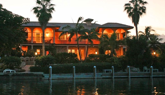 Classic Waterfront estate in beautiful Sombrero Beach - over 200' of dock space