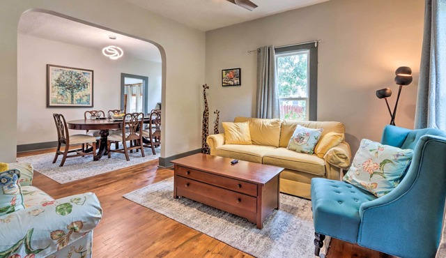 Classy Home w/ Enclosed Sunroom, Walk to Town