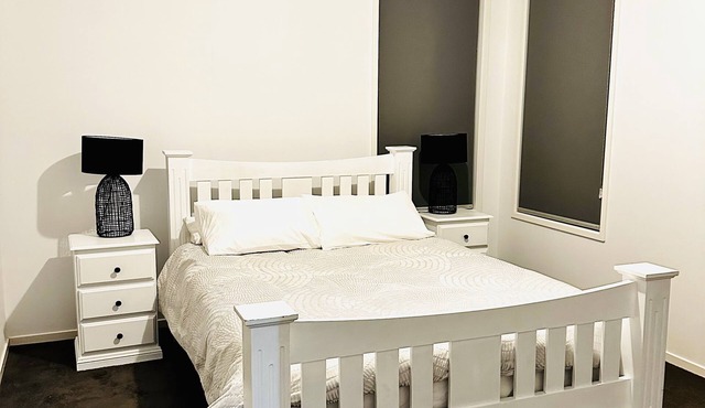 Clean and airy house in a family friendly neighbourhood. Home office available.