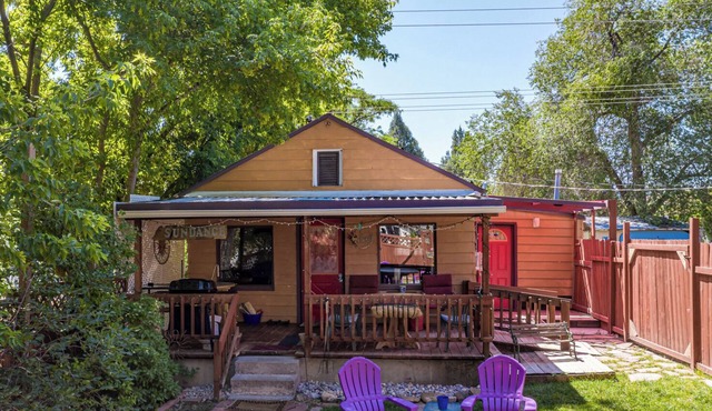 Clean and Cozy Cabin on Main Street - Walk to the river and hot pools!