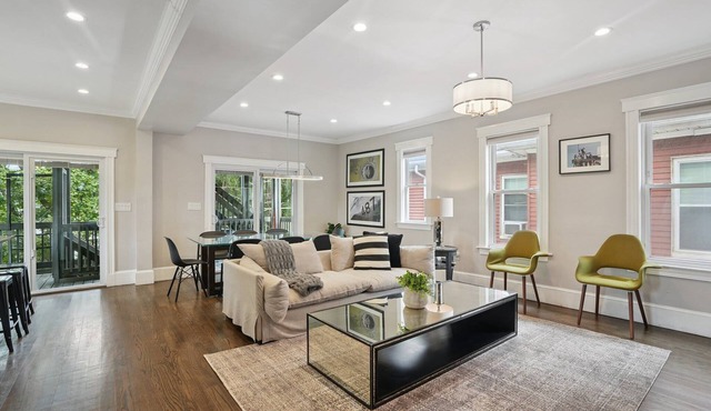 Clean contemporary Boston duplex