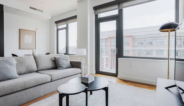 Clean Navy Yard 1BR w/Gym, Balcony & W/D, nr Food & Fun, by Blueground