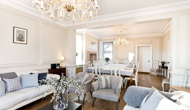 Cliff House overlooking Monsal Head, near Bakewell. Sleeps up to 32 guests.