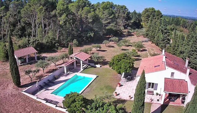 Close to St Rémy de Provence, surrounded by pine and olive trees.
