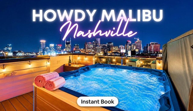 CMA Fest rooftop hot tub, karaoke lounge, double decks near Broadway