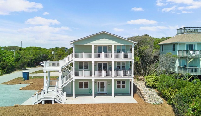Coastal 5BR w/Ocean Views, Game Room, Dog Friendly & Steps to Beach Access