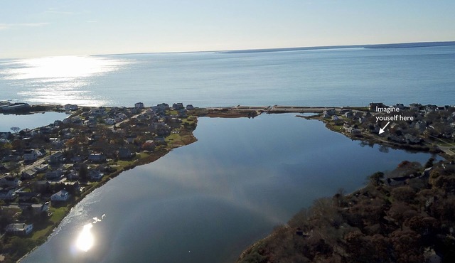 Coastal cottage offers beautiful water views, and steps to sandy beaches