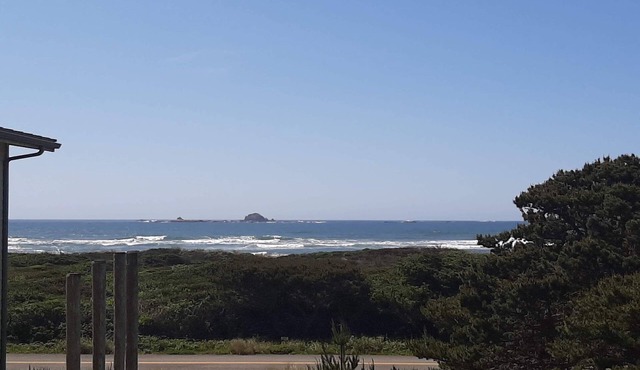 Coastal cottage with stunning ocean views & private gas grill - dogs welcome