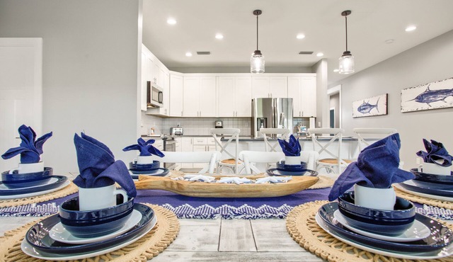 Coastal Cove | 4BR Luxury Home, Walk to Beach, BBQ Patio, Beach Gear Provided