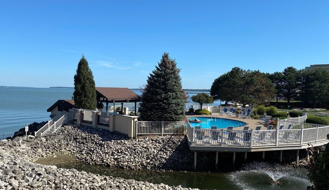 Coastal farmhouse condo right on the water!