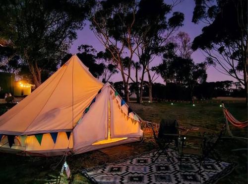Coastal Glamp at Bellarine Estate winery
