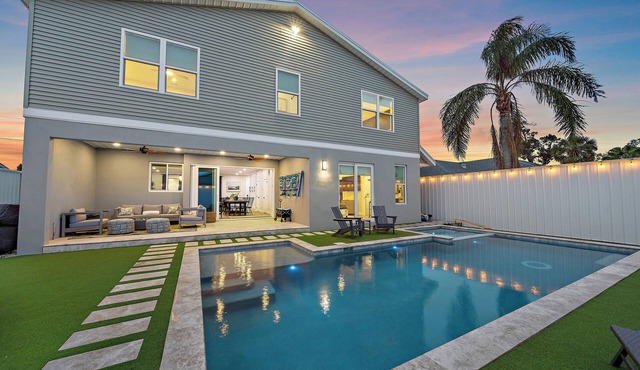 Coastal Lodge | Private Heated Pool + Hot Tub