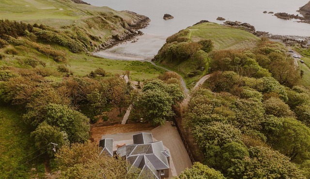 Coastal Magnificence: Saltwater Chronicles with private sea view deck.