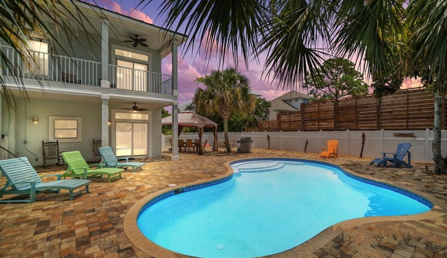 Coastal Retreat w/Private Pool + Firepit | 3-Min Walk to Beach Access | 4 Bikes